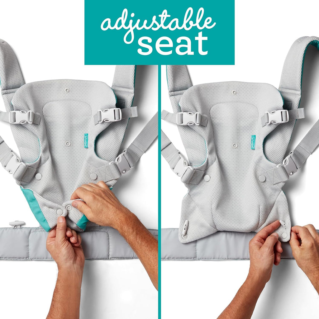 Flip 4-In-1 Light & Airy Convertible Baby Carrier, Adjustable, Ergonomic Babywearing, Registry Essential, Baby Carrier for Newborn to Toddler