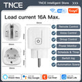 TUYA Smart Plug Wifi or Zigbee3.0 Socket EU 16A/20A Power Monitor Timing Function Voice Control Work with Alexa Google Home