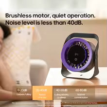 Newest Portable 4000mAh Rechargeable Table Fan Angle Adjustable Wall Fan Remote Control Touch Screen Mini High-speed Cooling Fan