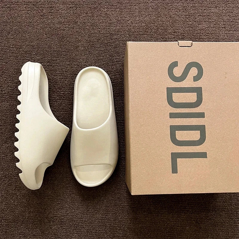 EVA House Shoes Non-Slip Thick Soft Platform Slide Sandals for Women Men Indoor Outdoor Shower Bathroom Slipper for Adult