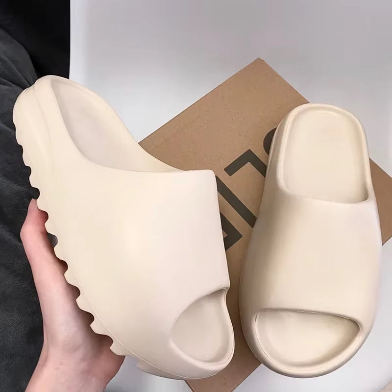 EVA House Shoes Non-Slip Thick Soft Platform Slide Sandals for Women Men Indoor Outdoor Shower Bathroom Slipper for Adult