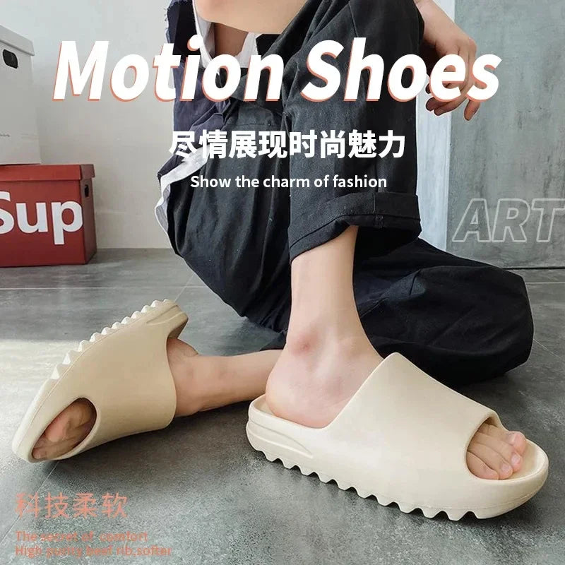 EVA House Shoes Non-Slip Thick Soft Platform Slide Sandals for Women Men Indoor Outdoor Shower Bathroom Slipper for Adult